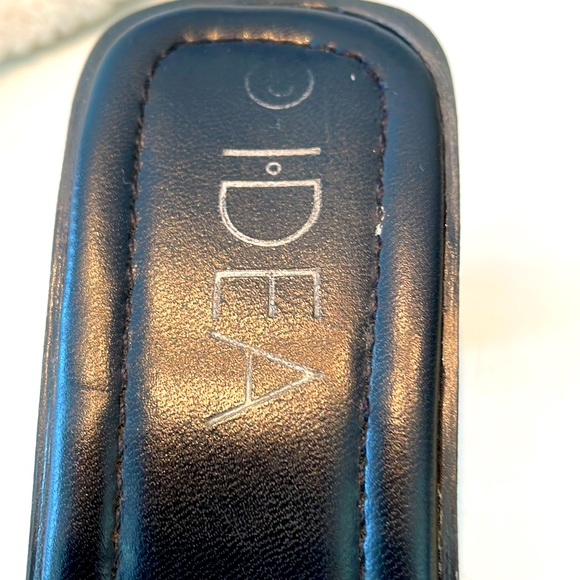 IDEA Ladies Open Toe Mules. Black Sandals. Wider Heel. Size 8. - Picture 10 of 14